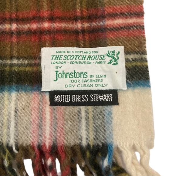 The Scotch House Men's 100% Cashmere Scarf With Fringe - Picture 3 of 5